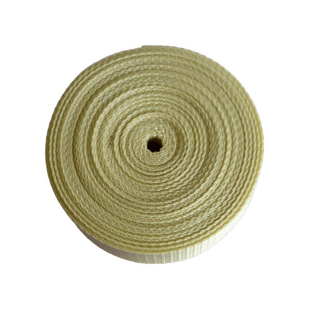 Polypropylene Webbing Straps 20mm 25mm 30mm 38mm 40mm 50mm Tape Backpack Luggage Straps Crafts Outdoor DIY Colours Lengths (50mm/10m, Cream)