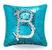 BOOBEI Two Colors Reversible Sequins Mermaid Pillow Cases 1616" Light Blue and Silver