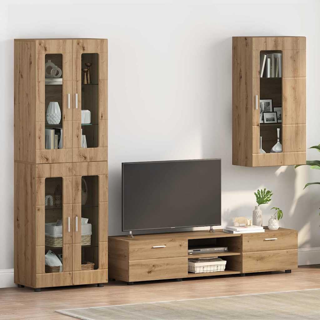 Armadio in legno di quercia Artisan, con 2 ripiani, opaco, da parete, per interni, set di mobili per soggiorno, scaffale, credenza, scaffale, scaffale, scaffale, scaffale, armadietto per
