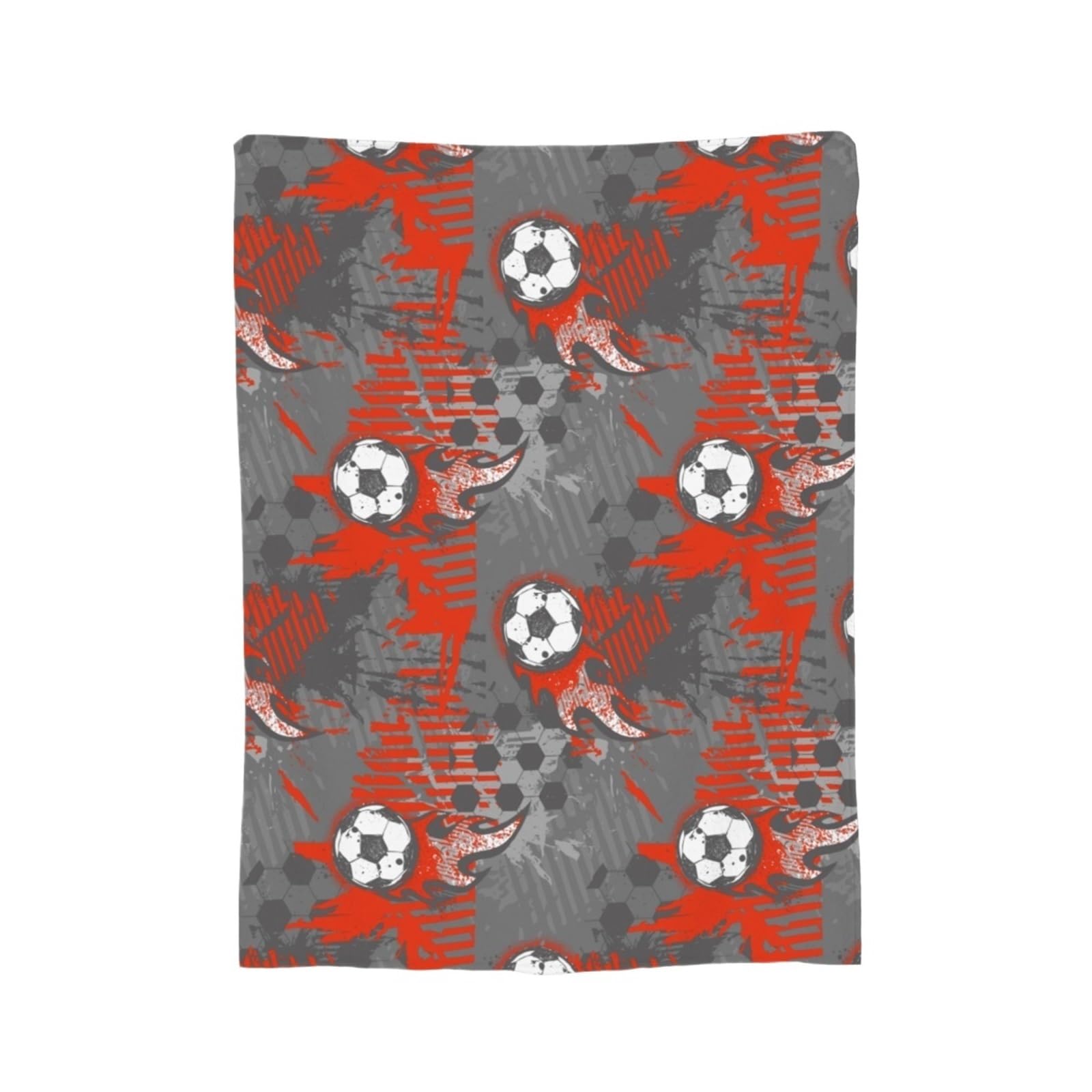 WSQHAO Soccer Ball Football Blanket Plush Print Multifunction Warm Throw For Bed Outdoor for Bed Couch(Color7)