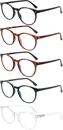 Kerecsen Gafas de lectura para computadora paquete de 2 lentes de bloqueo de luz azul antifatiga ocular para mujeres y hombres