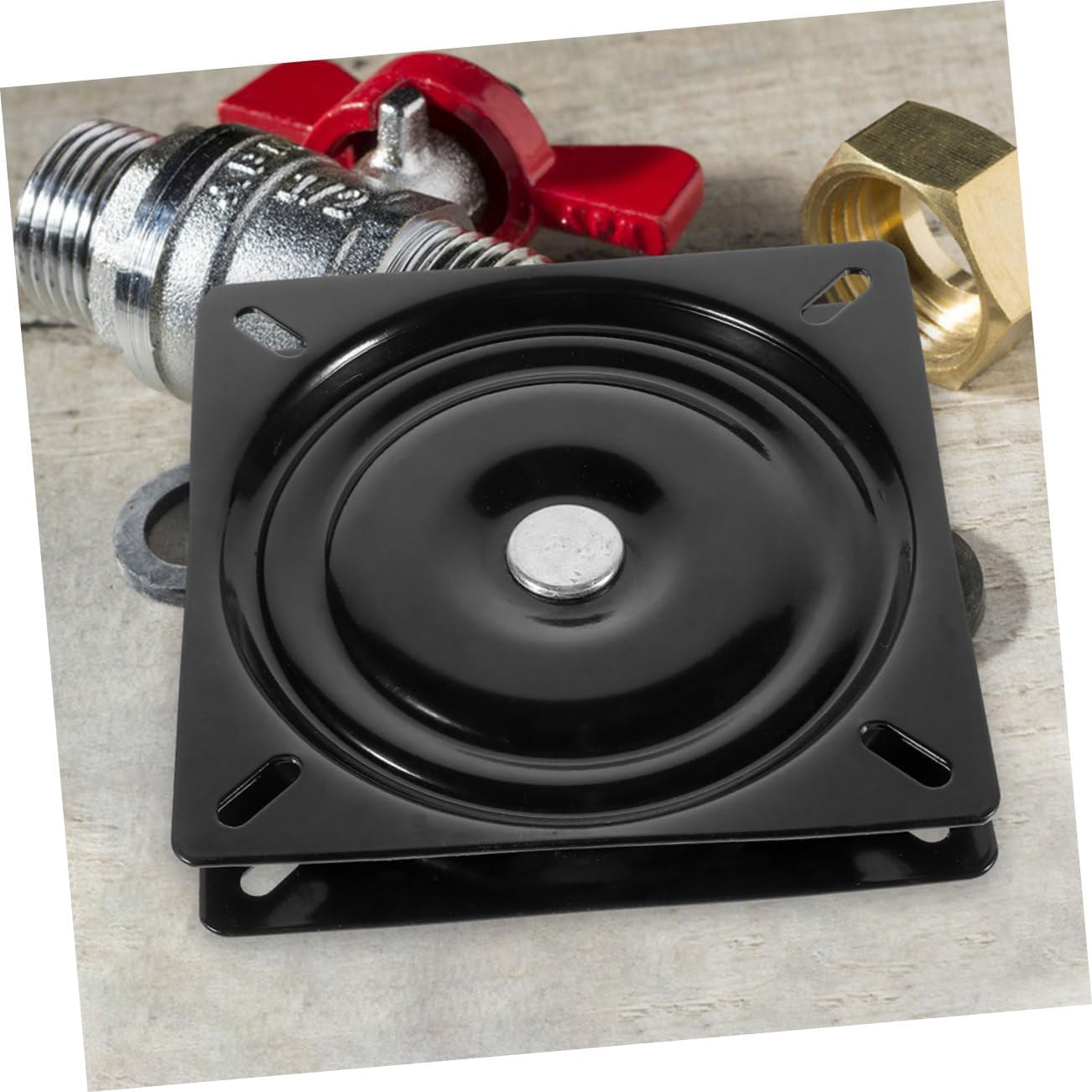 Swivel Plate for Furniture Metal Mechanism with Solid Rivets Easy to Install Replacement for Bar Stools Dining Chairs and Sofas Swivel Base Component