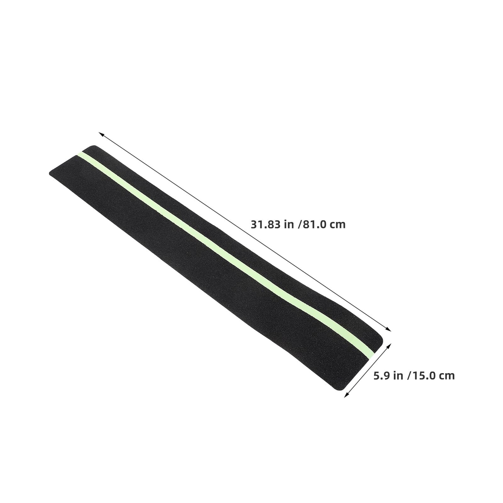 Alipis 10 Pièces Ruban Adhésif Antidérapant Extérieur Bandes de Sécurité Grains avec Bandes Lumineuses Tapis Escalier Autocollants Résistants Aux Intempéries pour Marches Bois