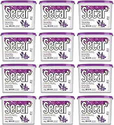 Anti Mofo Secar 12un X 180g - Desumidificador Armário Gaveta (Lavanda)