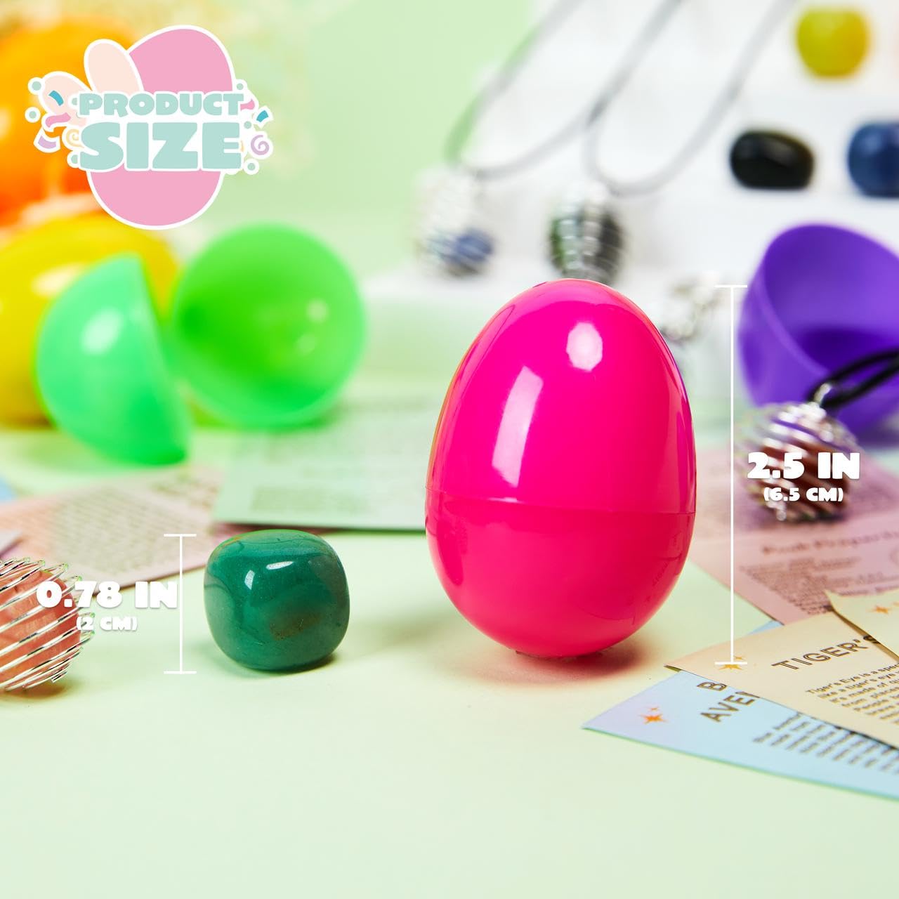 JOYIN Huevos de Pascua con Piedras Preciosas 12 Unidades
