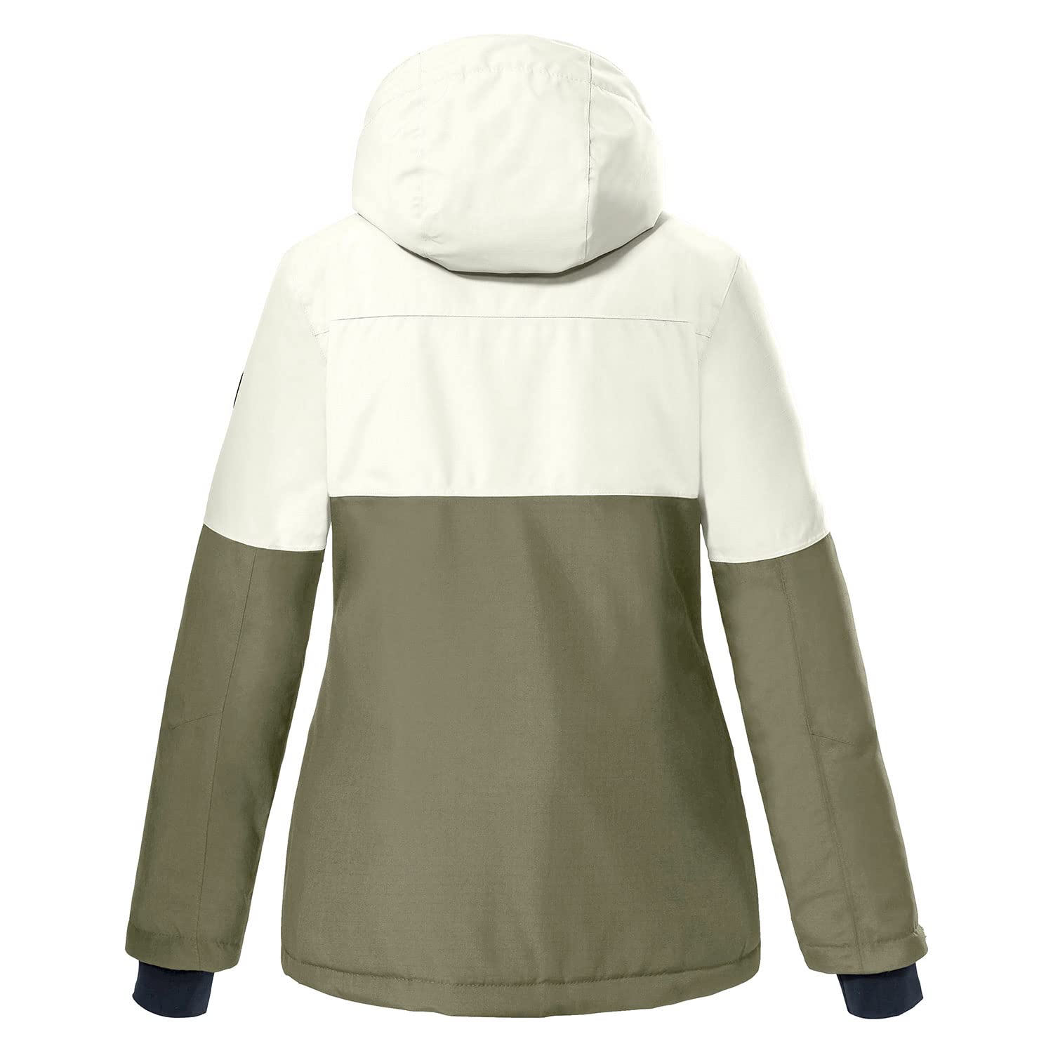 Killtec Mädchen Skianzug wasserdicht 10.000 mm Wassersäule atmungsaktiv - Skijacke KSW173 Beige Khaki Hellblau, Skihose KSW77 Hellblau