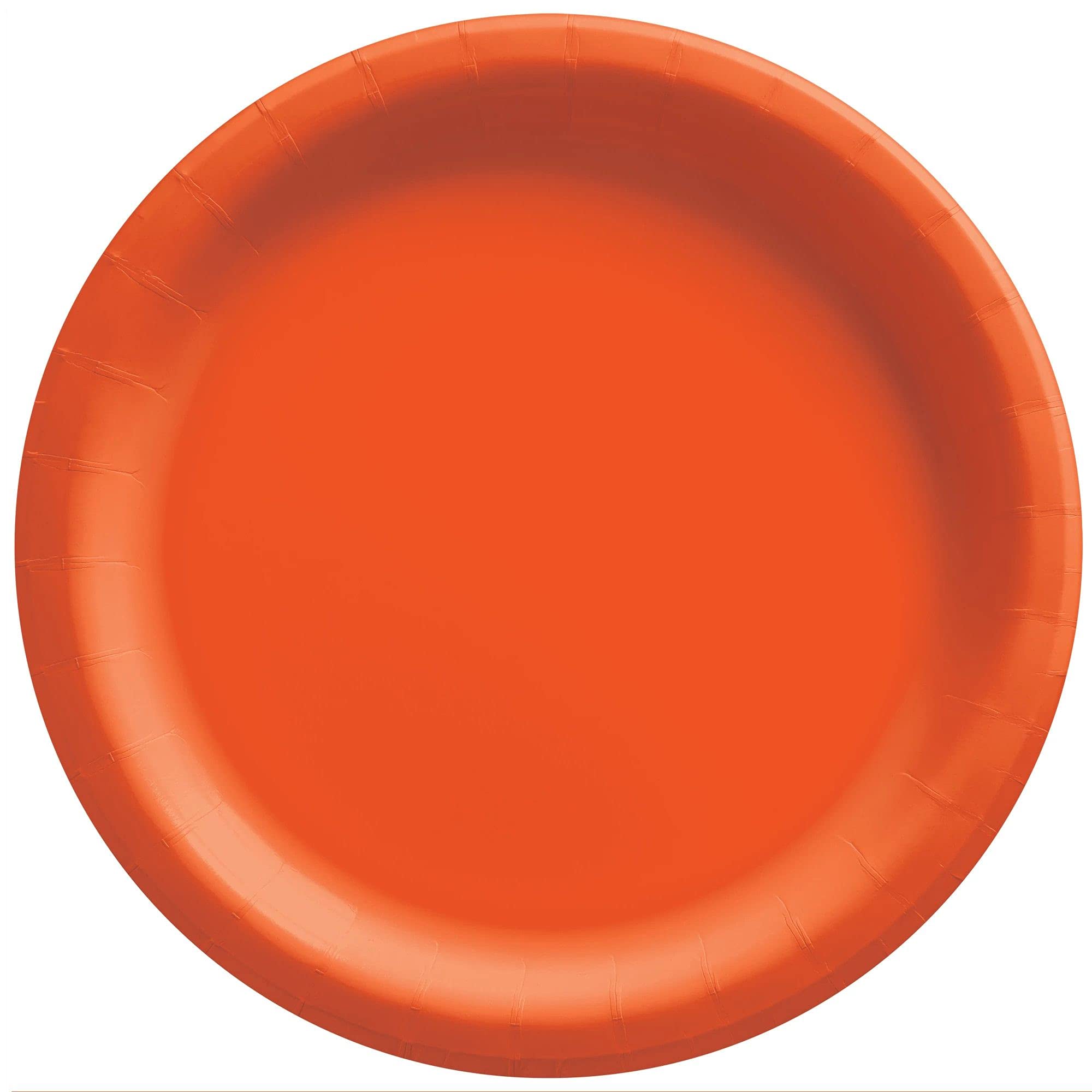 Orange Peel Round Paper Plates - 8 1/2" - Pack of 20