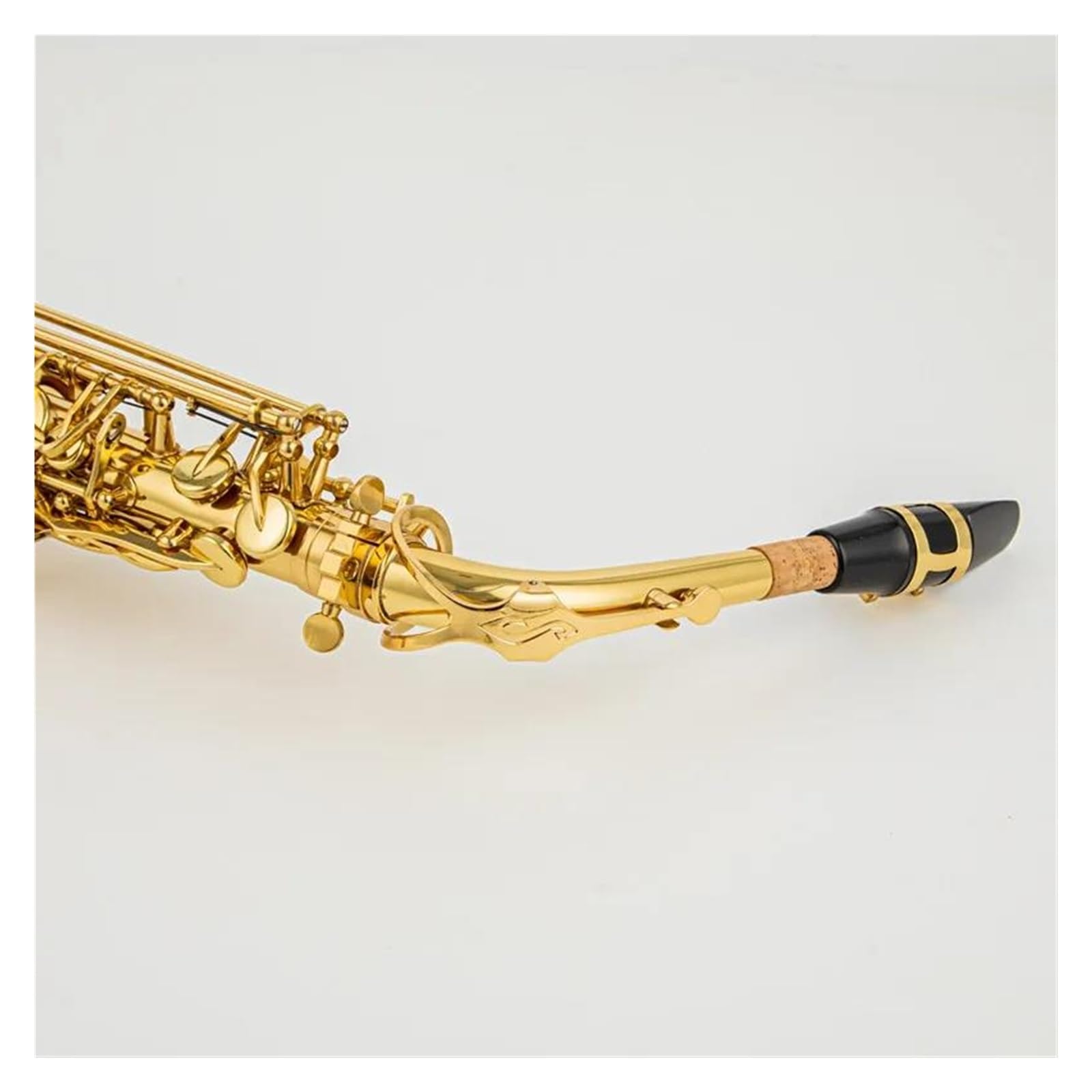 Saksofon Saksofon Altowy Eb Tune Mosiężny Złoty Lakier Instrument Muzyczny Saksofon E-płaski Z Akcesoriami Do Futerału (Color : A)