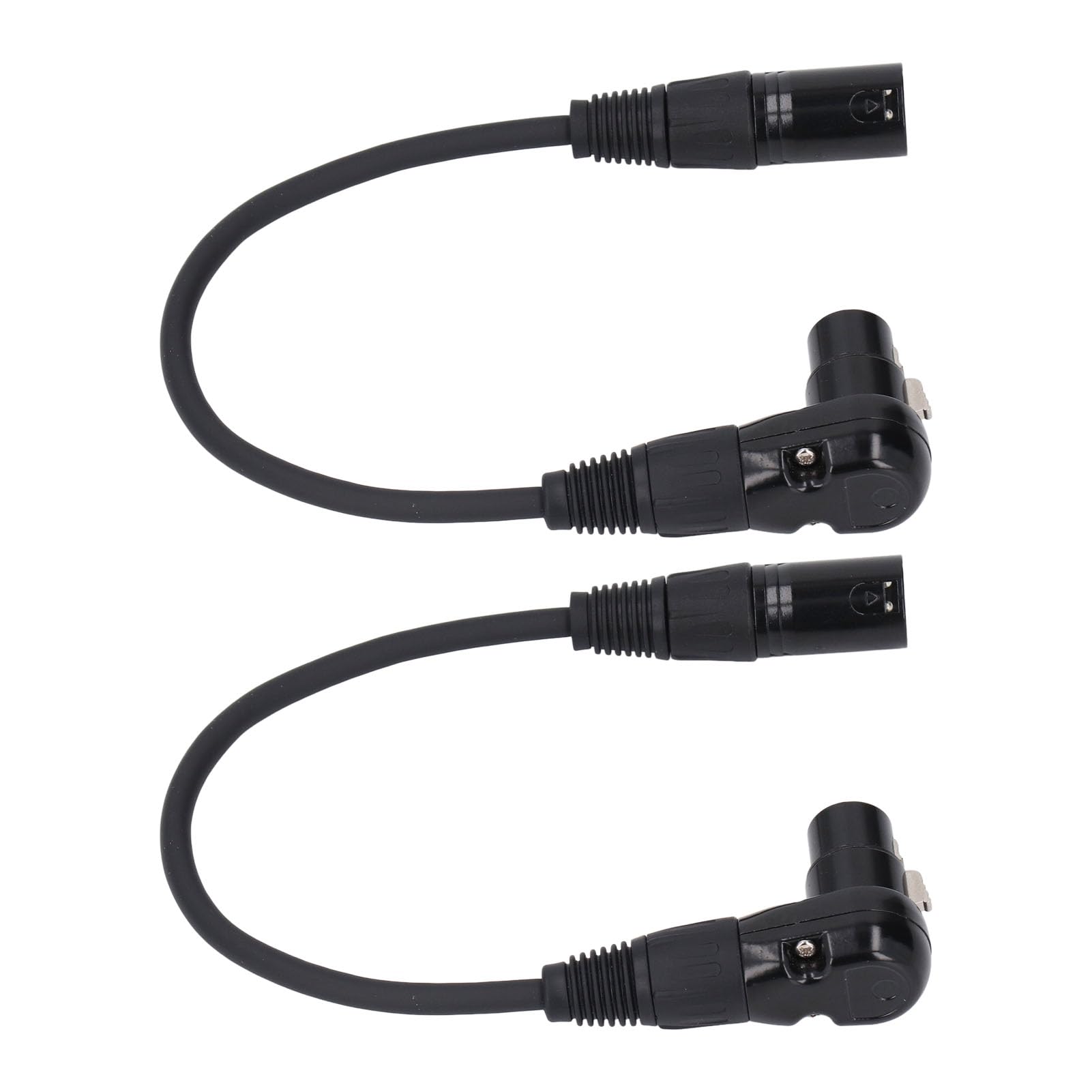 Adattatore Cavo Prolunga Per Microfono XLR, Pratico Adattatore Cavo XLR Femmina A XLR Maschio Dritto A 90 Gradi Per Sala Di Registrazione (0,30 M/1,0 Piedi - Foto 9