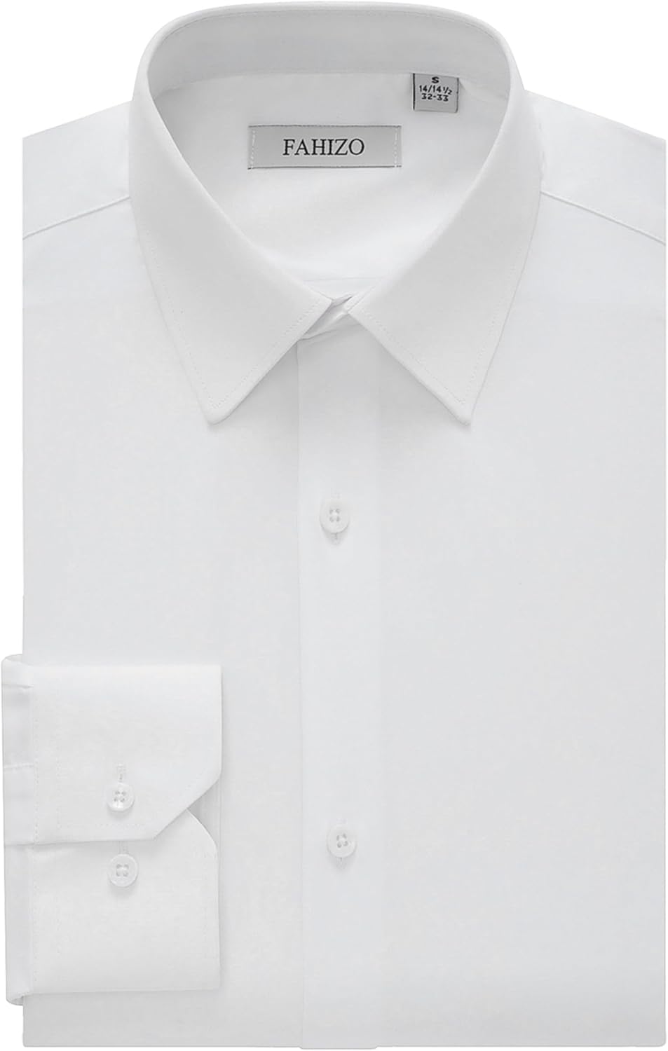 FAHIZO Men’s Dress Shirt Regular Fit Soild Business Formal Long Sleeve Button Up Stretch Shirts FAHIZO Men’s Dress Shirt Regular Fit Soild Business Formal Long Sleeve Button Up Stretch Shirts