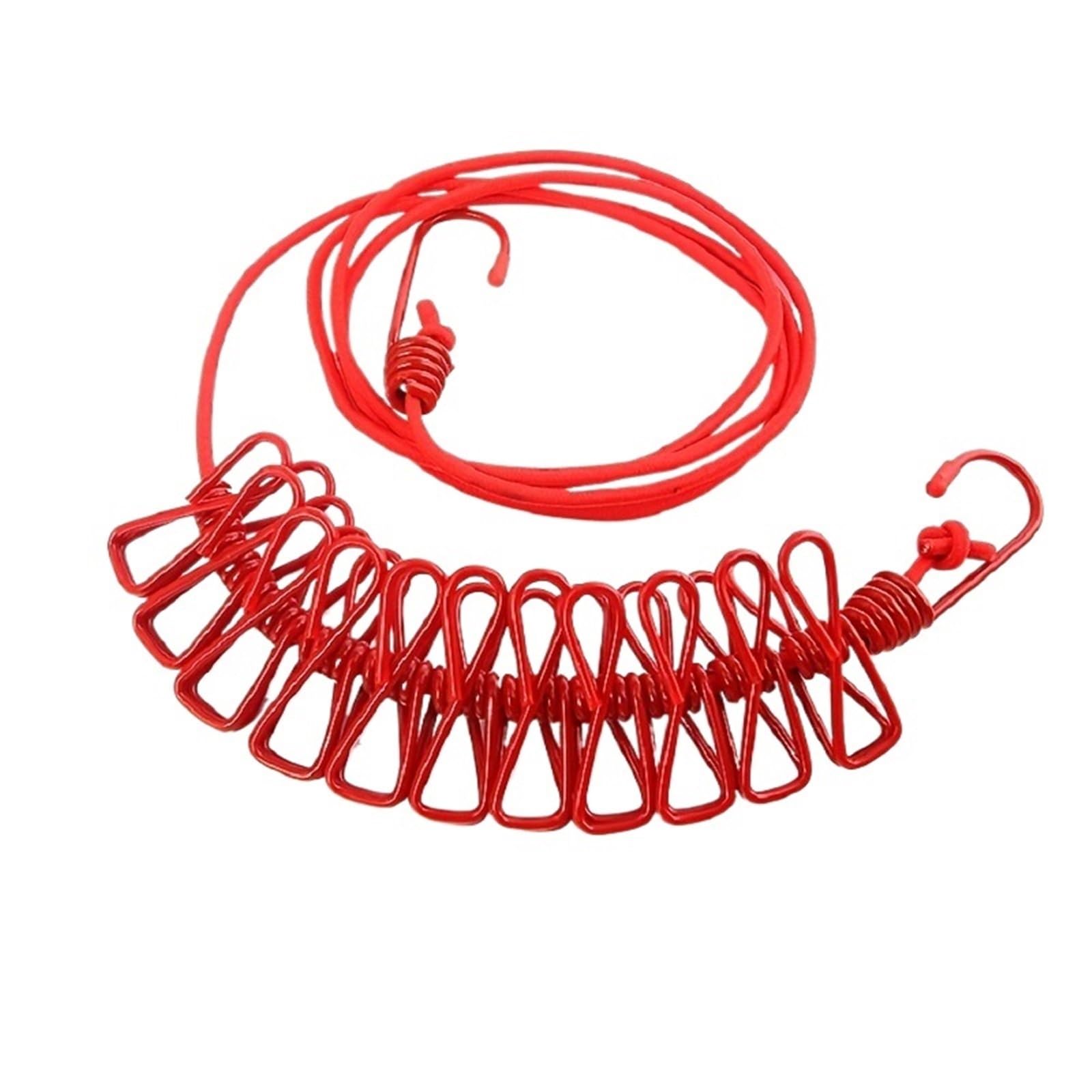 Clothesline Outdoor Clip Travel Portable Retractable Windproof Drying Rope With 12 Clips Hanger for cloths