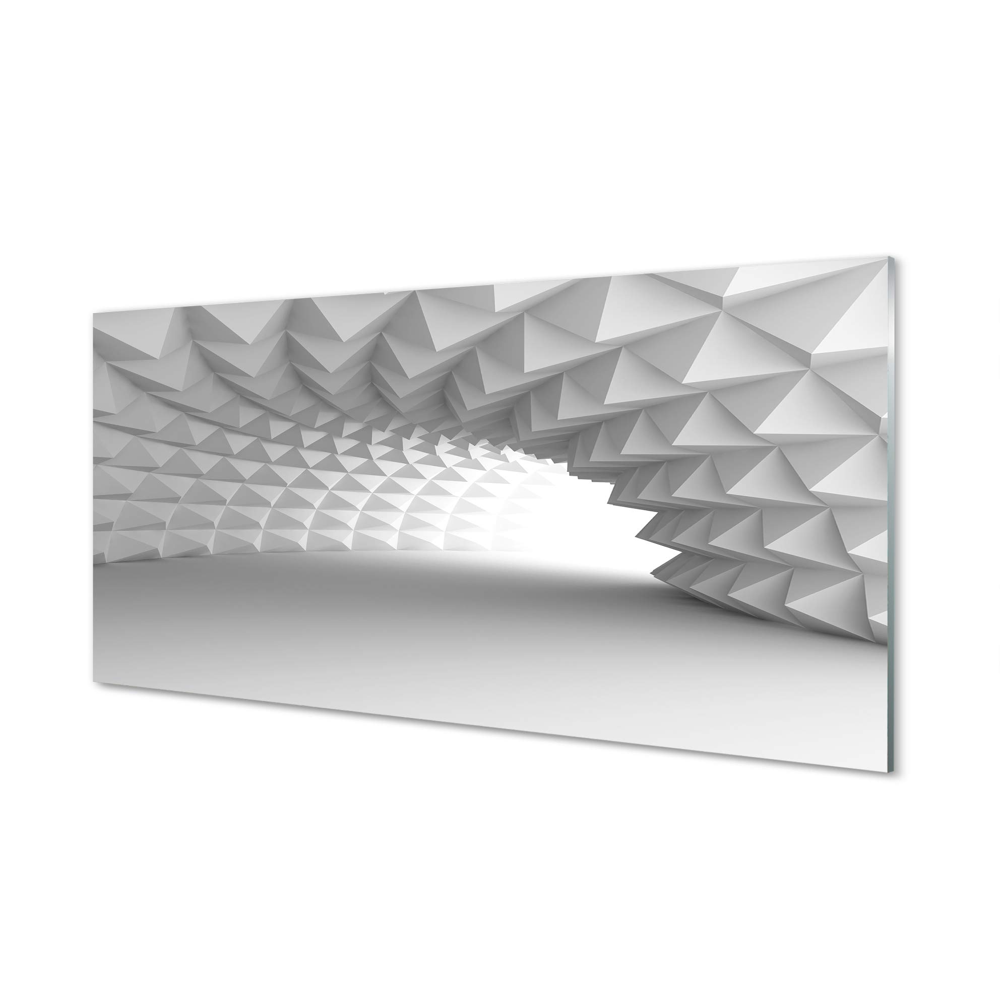 Dosseret en verre trempé effet tunnel 3D pour transformer l'ambiance de votre cuisine