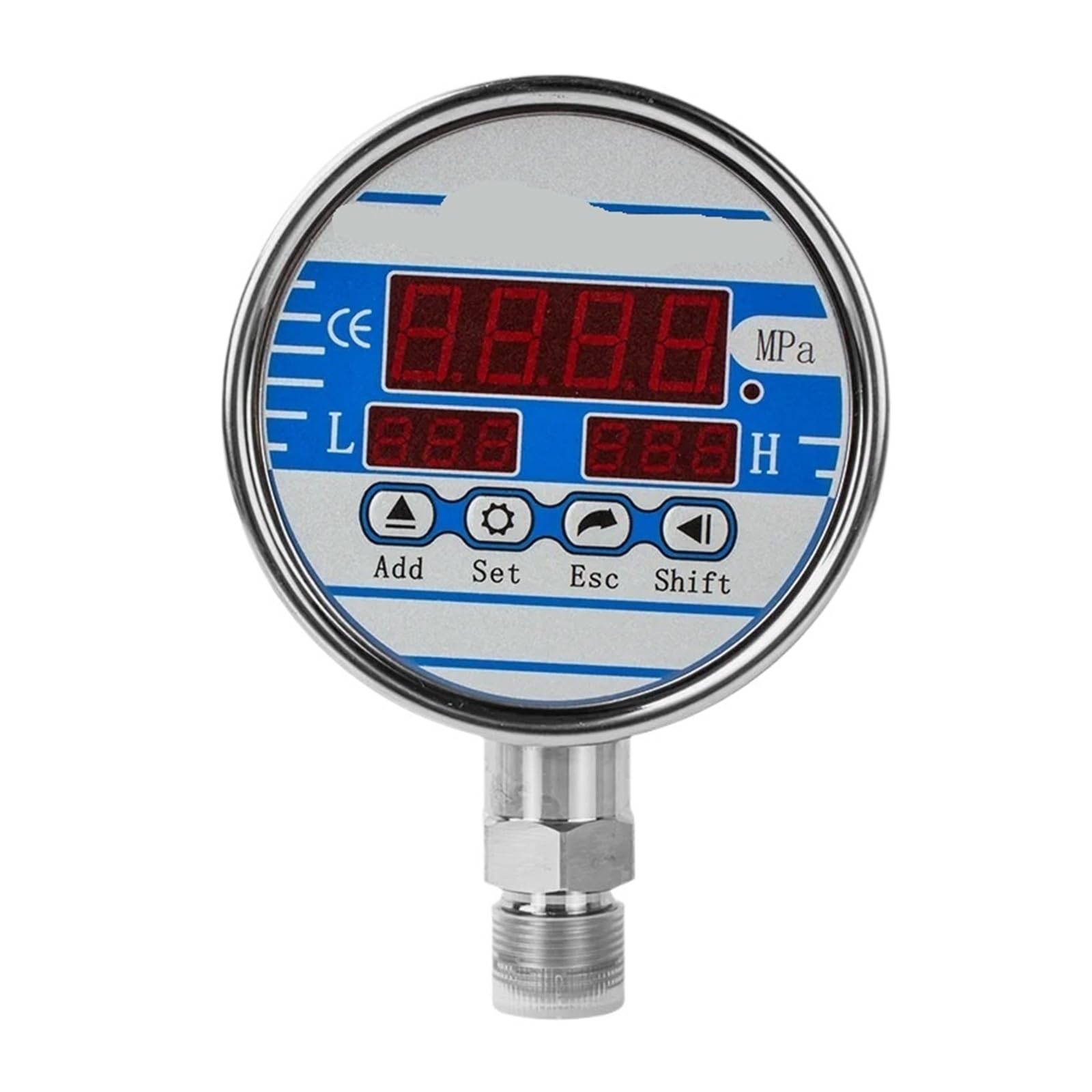 Manomètre numérique 0-60Mpa avec contact électronique pour fluide sous pression - 2