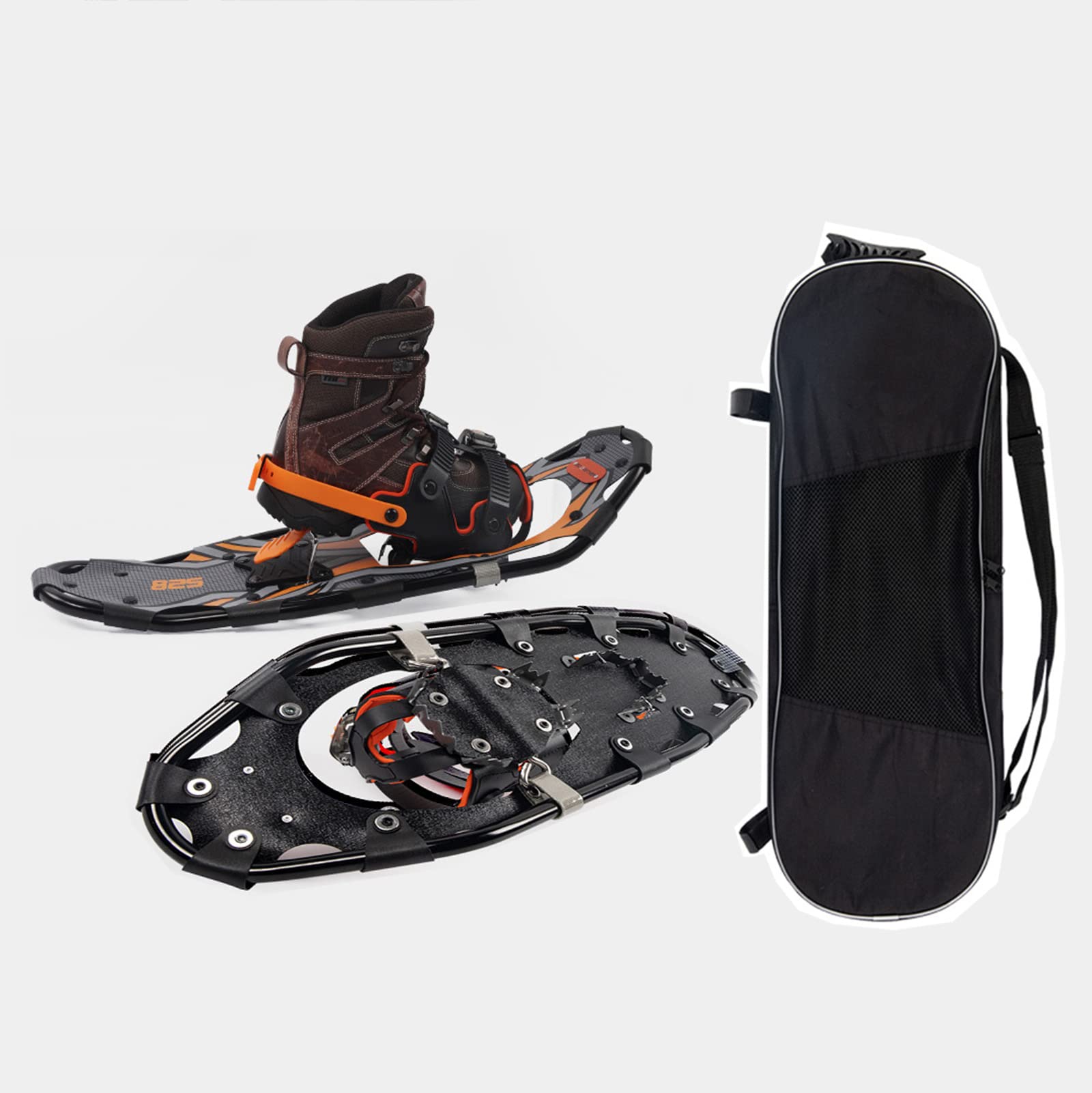 Raquettes À Neige Légères,Raquettes À Neige Tout Terrain en Alliage D'aluminium,avec des Fixations À Cliquet Réglables,Raquettes À Neige pour Hommes Et Femmes,avec Sac Fourre-Tout,25 inch