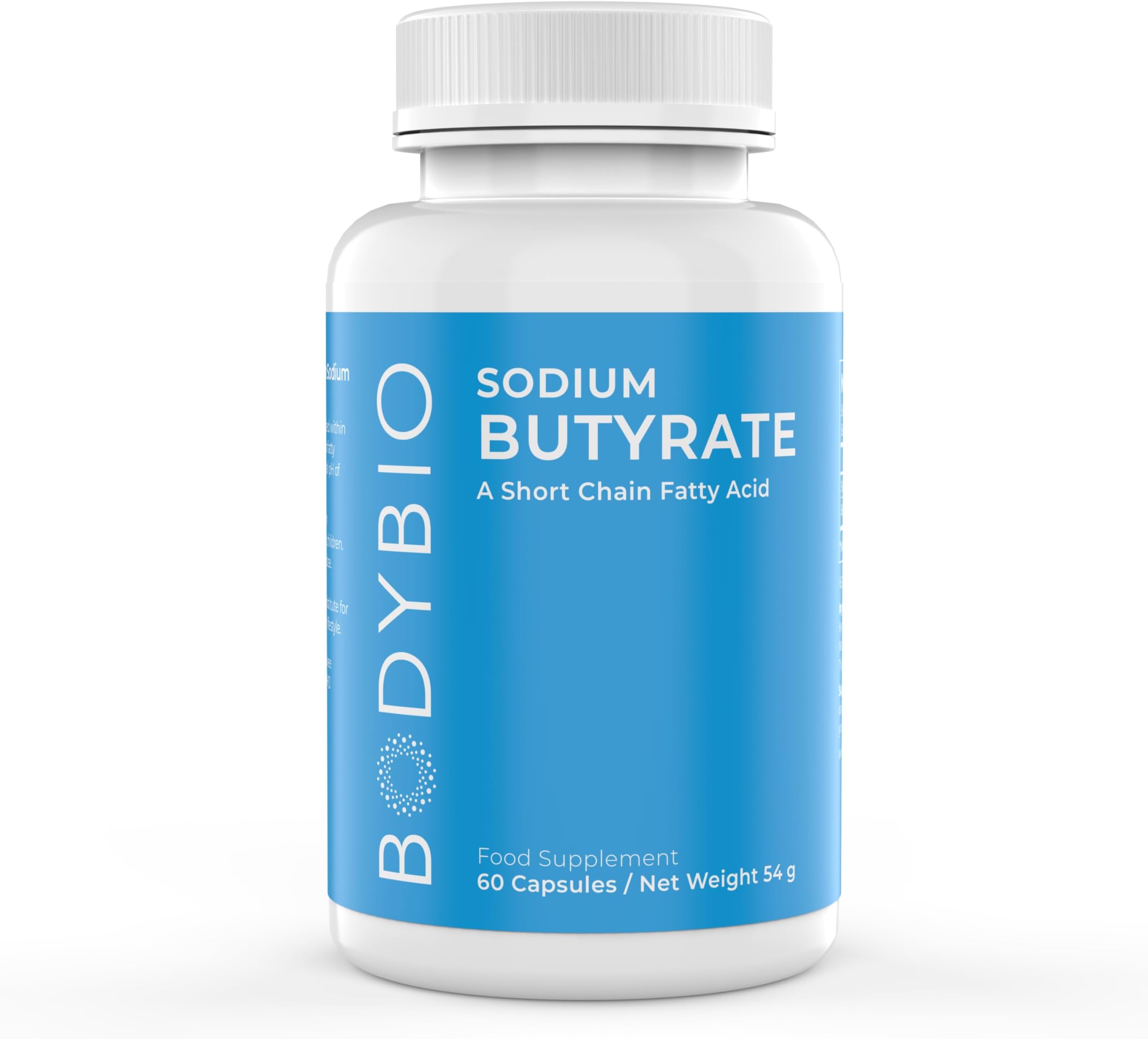 Butyrate - Postbiotic for Gut Health, Digestive Support, Bloat, Gas & Constipation Relief, Leaky Gut Repair - Sodium + Butyric Acid Supplement for GI Wellness