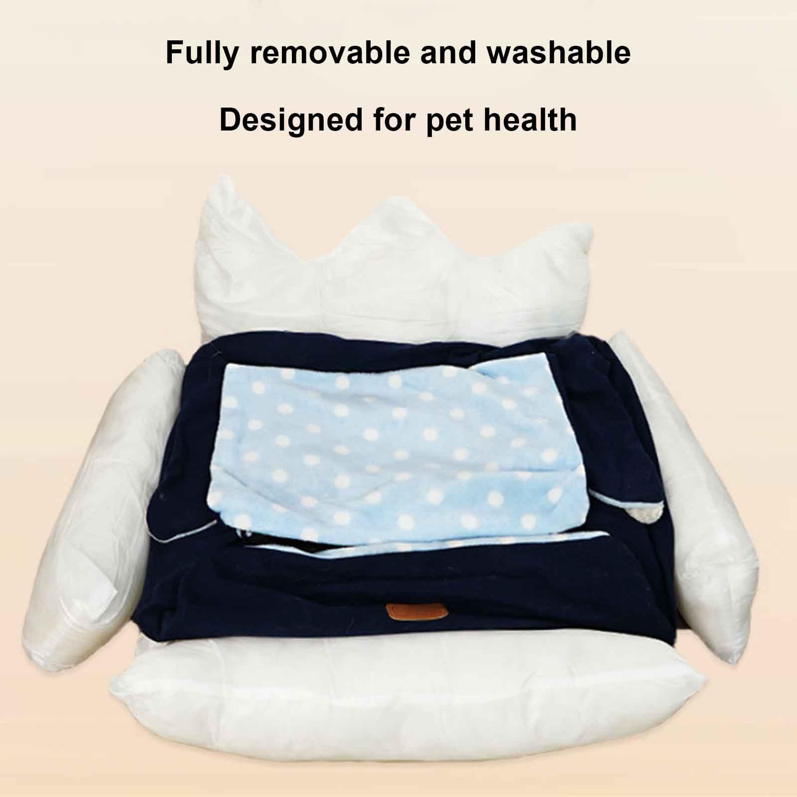 Cama Lavable para Perros y Gatos pequeños y medianos, súper Suave y esponjosa, Lavable a máquina y con Funda extraíble.