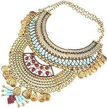 YAZILIND Ethnic Style Bib Statement Choker Collar Necklace for Women Jewelry