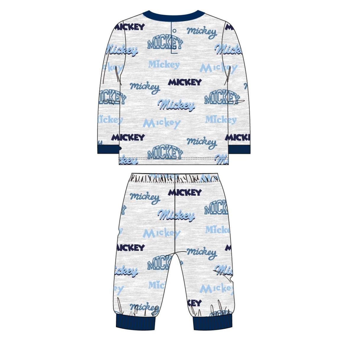 CERDÁ LIFE'S LITTLE MOMENTS - Pijama Bebe Niño de Mickey Mouse - Pijama de Invierno Velour [ 80% Algodón, 20% Polyester] - Licencia Oficial Disney