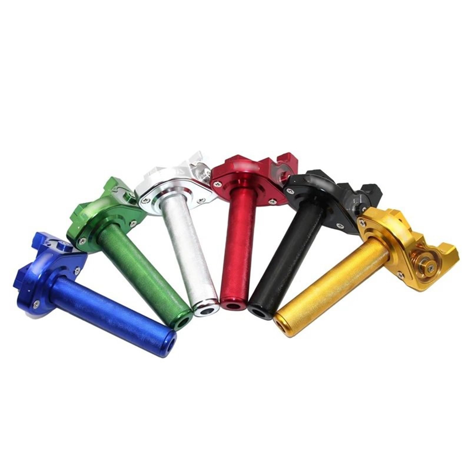 Uchwyty motocyklowe Uniwersalny 22 mm uchwyt motocyklowy CNC z aluminium, manetka gazu Quick Twister z linką gazu, pasuje do silników 50, 110, 125 i 250 cm3