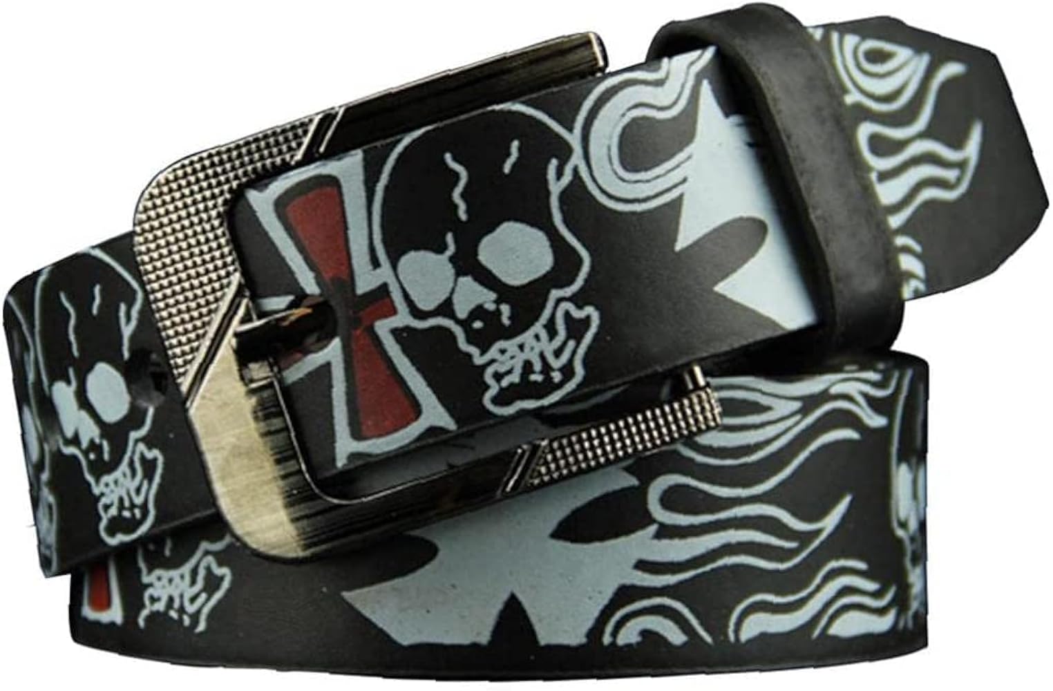 Amazon.com: AIBEARTY Punk Skull Skeleton Pattern Pin Buckle