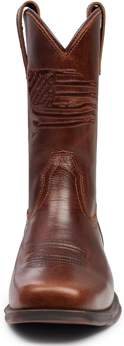 SUREWAY Men's 10 inch Western Cowboy Work Boots for Men Square Toe,Premium Full Grain Leather,GoodyearWelted,Superior Oil/Slip/Water Resistant - Image 7