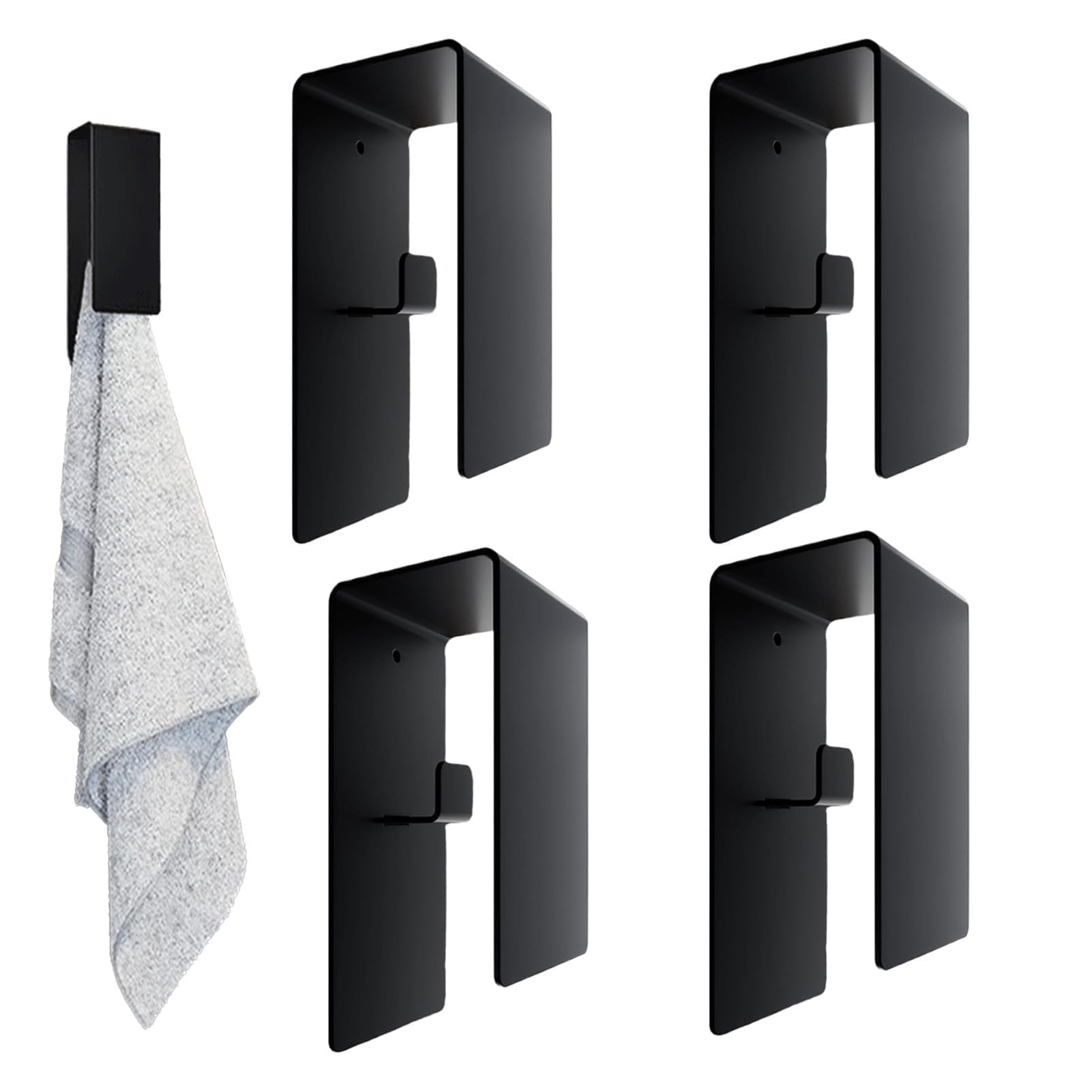 FGXHHS Adhesive Wall Hooks for Bathroom, Coat Rack & Towel Holder | Perfect Kitchen, RV, Dorm, Hallway - Ideal Robes, Luffa, and Chiffon Storage