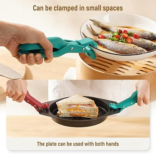 Miniatura 7 de Silicone Non-Slip Heat Insulation Anti-Scald Clip,Multi-Function Anti-Scald Bowl Clips Hot Bowl Dish Plate Gripper Clip,Anti-Scald Bowl Holder Clip