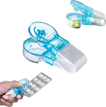 Portable Pill Taker, 2025 New Pills Popper for Blister Packs, Tablets Pills Blister Pack Opener Assistance Tool, Travel Pill Taker, Pill Dispenser for The Elderly, Disabled, Easy and Quick 1pcs