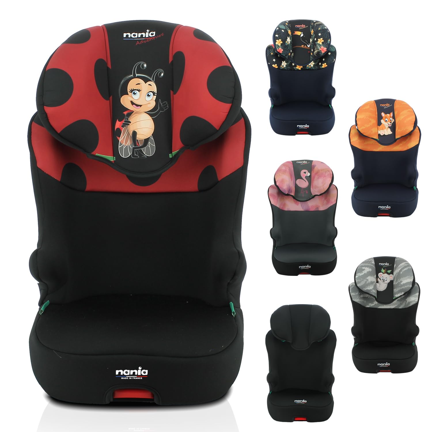 Nania Start I FIX i-Size Booster Car Seat, front view