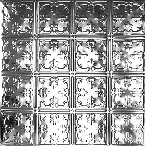 5 pcs of Tin Ceiling Tile #121, Unfinished Nail-up for Tin Backplash or Ceiling
