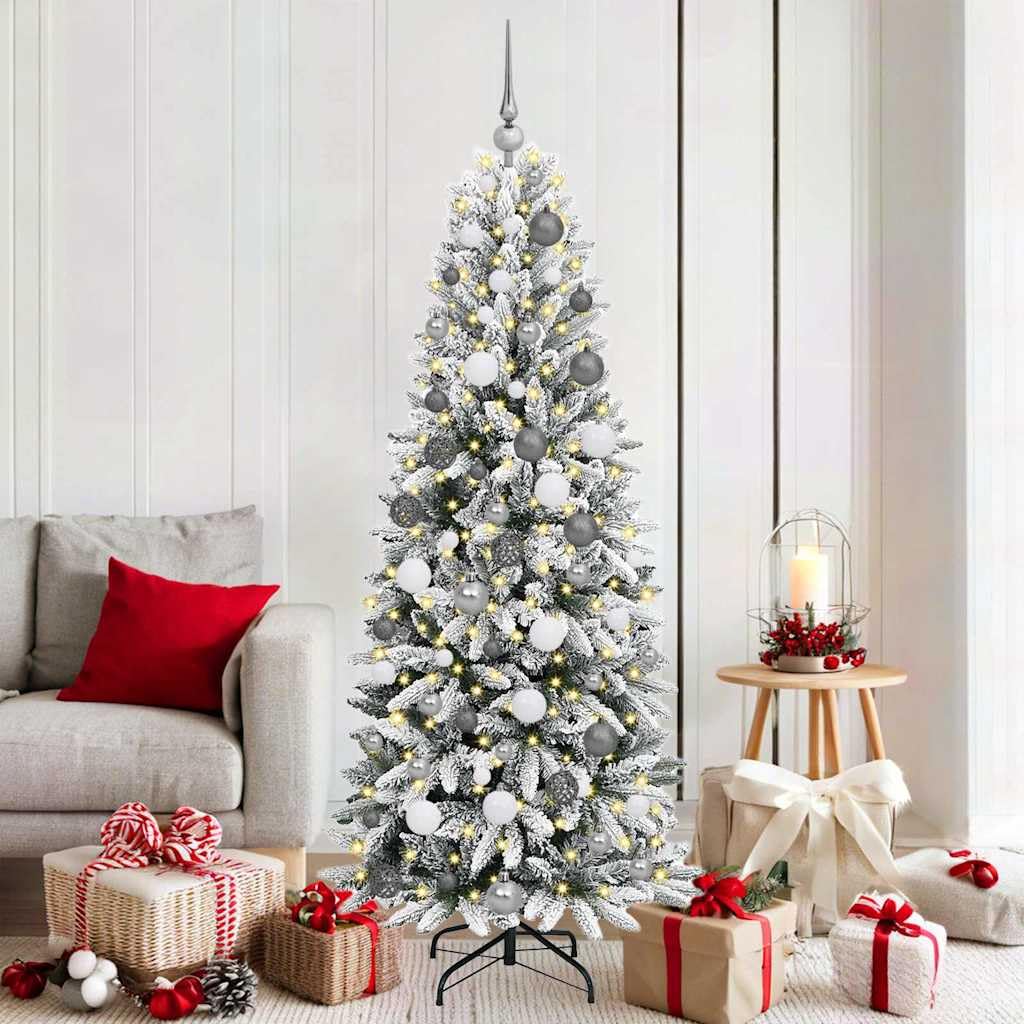 Árbol de Navidad de 180 cm con luces cálidas para revivir la magia de la infancia en casa