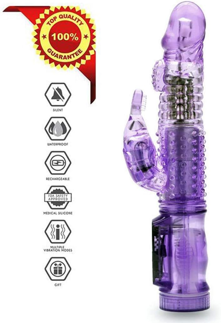 TIANY Multi-Speeds 12X Waterproof Rampant Rabbit Massage Touch Stick Purple