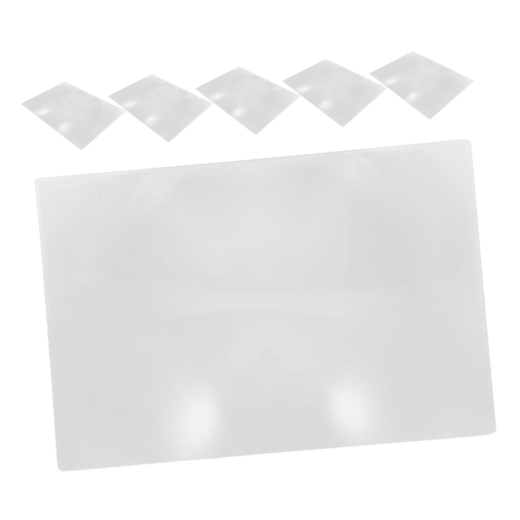 6pièces Loupe de Lecture avec Règle Accessoire pour Lire Marque-Page Loupe Portable Aide Visuelle pour Petits Caractères Vision Claire pour Documents