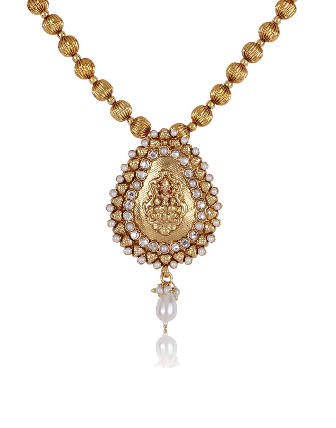 Traditional Temple Pendant Set for Women