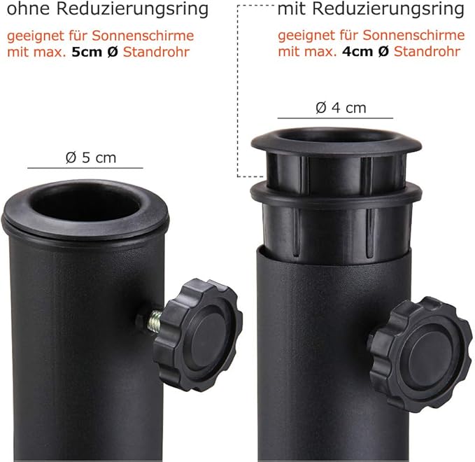 Standrohr sonnenschirmständer Clearance