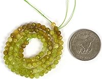 Vista 3 de Cuentas Redondas Facetadas de Ópalo Verde de 4 mm Sueltas de 16 Pulgadas para Hacer Joyas