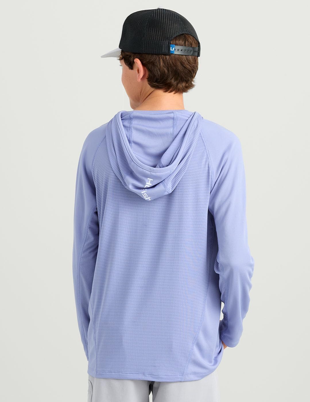 HUK boys Icon Hoodie, Fishing Shirt With Sun Protection for Kids