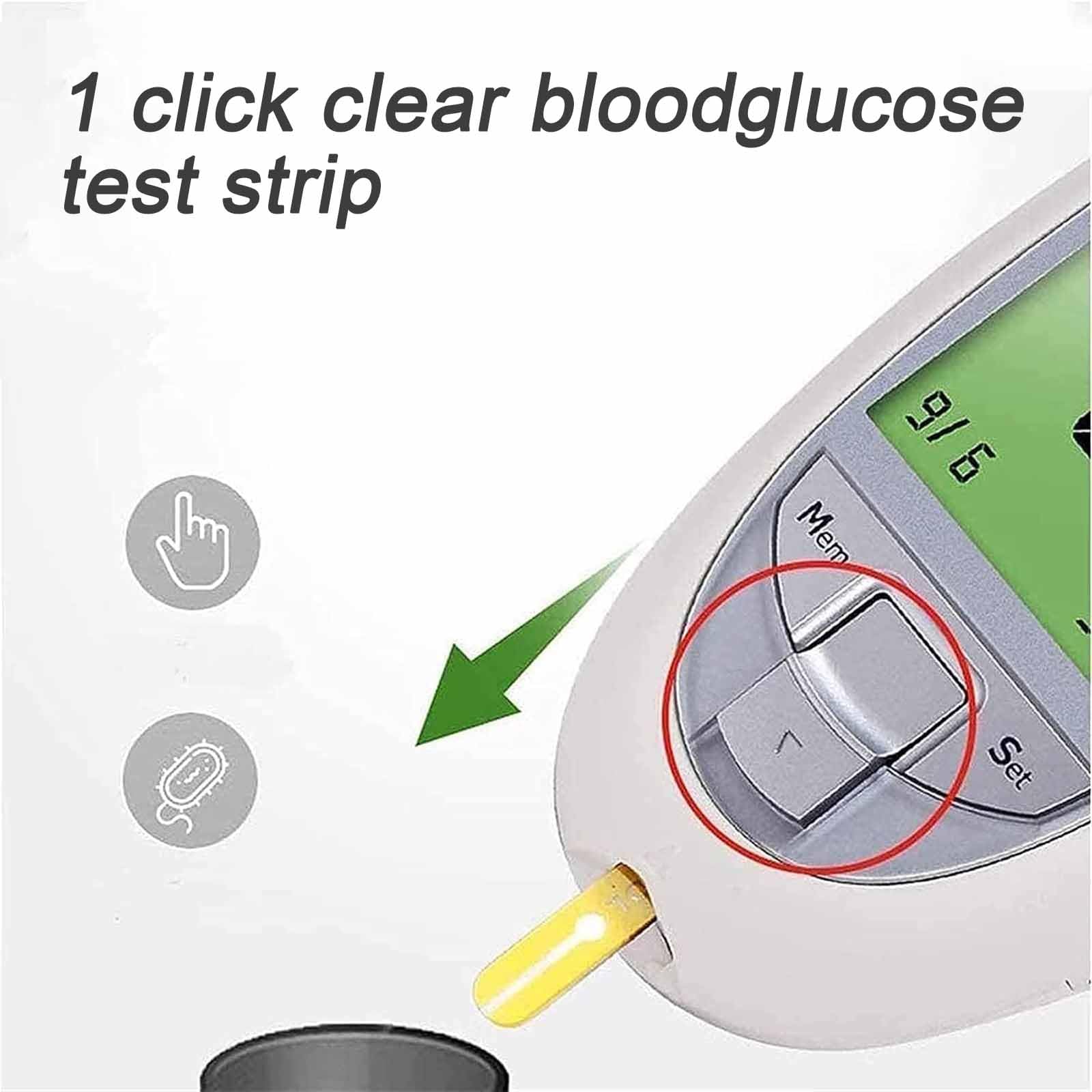 Kit Monitor glucosio Tester Multifunzione, Tester colesterolo Totale Acido urico glucosio con Display Intelligente, Facile da Usare e Veloce efficiente, memorizza 460 registrazioni e Riduce i Tempi
