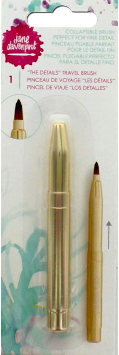 Jane Davenport Mixed Media 2 Travel Watercolor Brush Collapsible Mini Paint Brush 320559