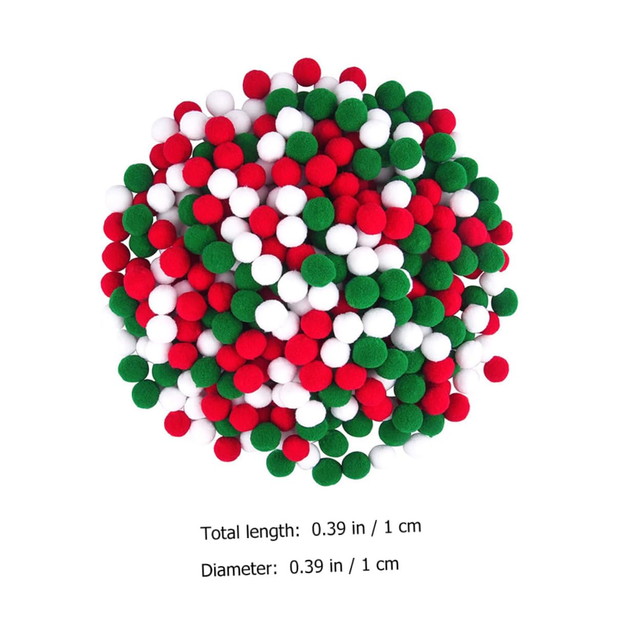 Cabilock 3 Set Decorazioni Natalizie Pompon Ornamenti Palline Decorazioni Per L'Albero Di Natale Decorazioni Per Feste Decorazioni Natalizie In Feltro Mini Palline Di 2000 pezzi * 3