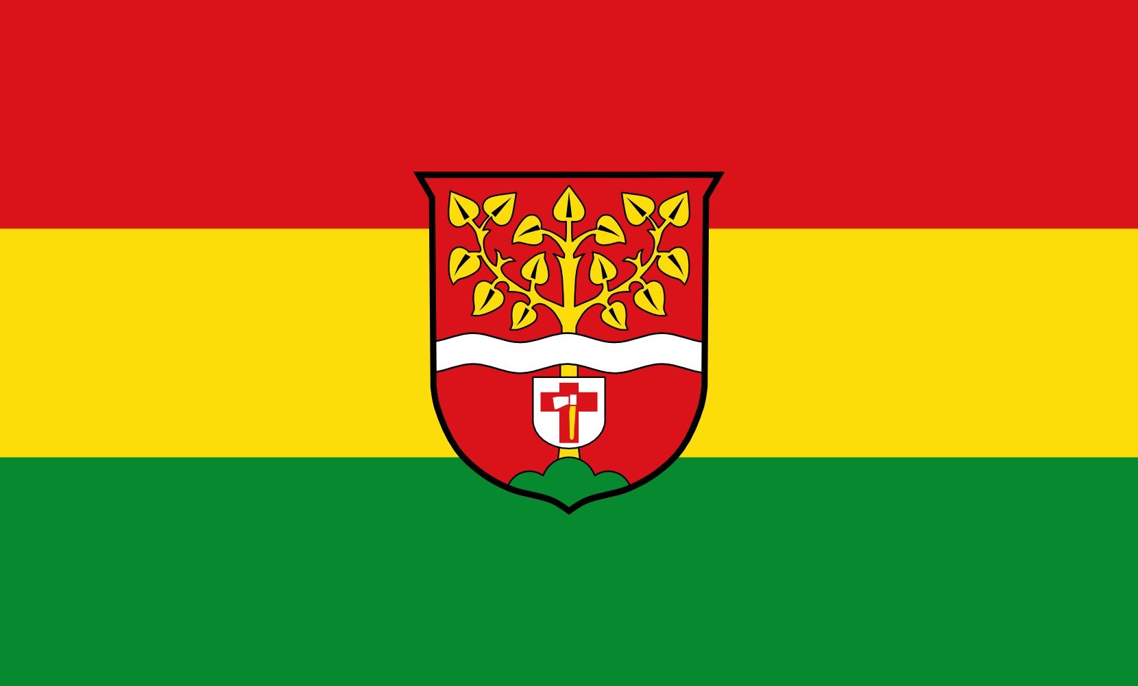 Drapeau Ruhpolding extérieur grand format | drapeau paysage de 1.35m² pour mât