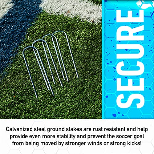 Franklin Sports Quick-Setup Steel Soccer Goal - 4' x 6' - Silver - image 5