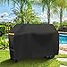 Essort Funda para Barbacoa, Cubierta de Parrilla de Tela Oxford 420D, Funda Barbacoa Exterior Impermeable, Protector para Barbacoa Anti-Viento/UV/Anti-Polvo, con Cordón de Bloqueo y Velcro
