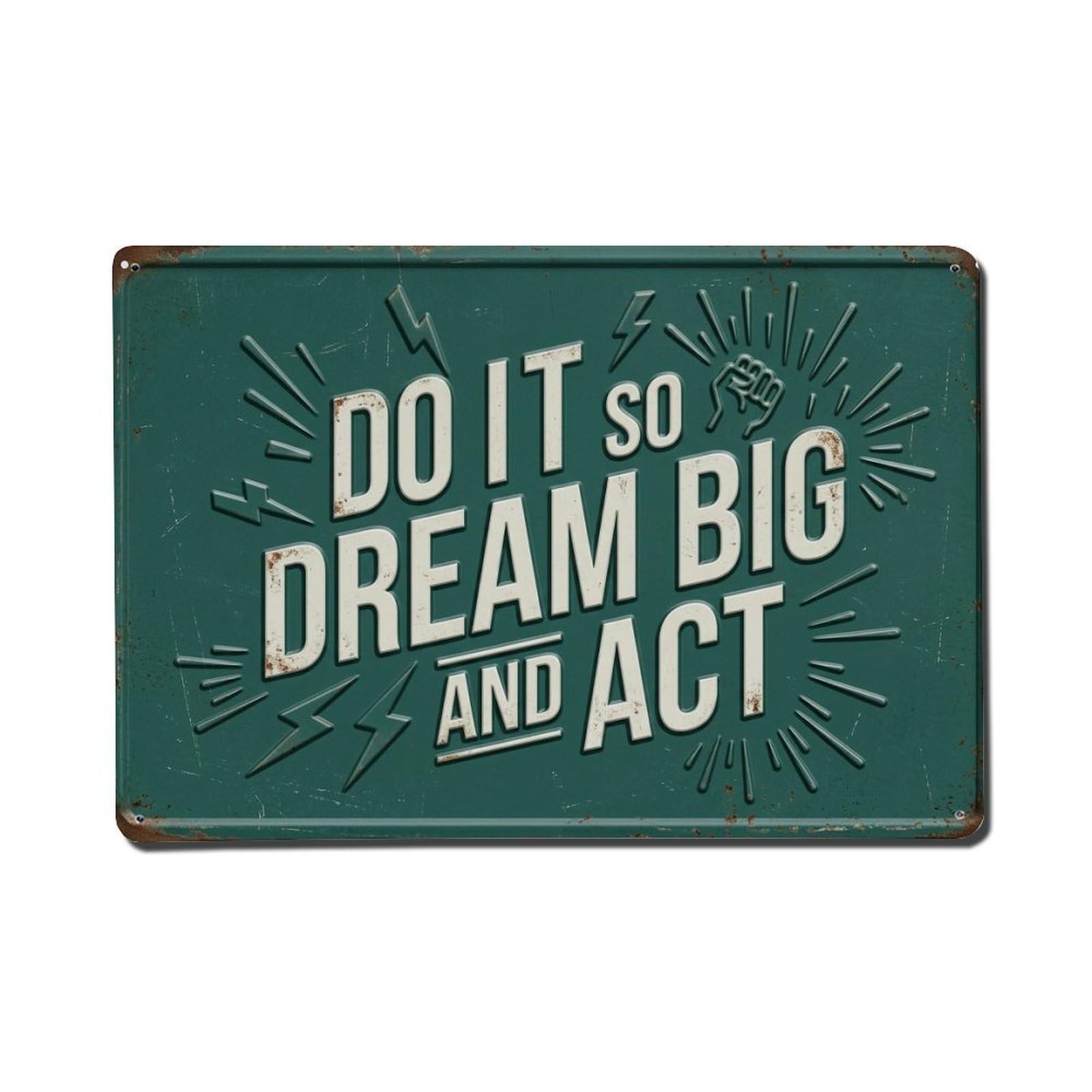 Cmhok Vintage Style Act Boldly Today Bedroom Retro Motivational Slogans Metal Tin Sign Wall Decor For Cafe, Club, Garden Metal Poster 8X12inch
