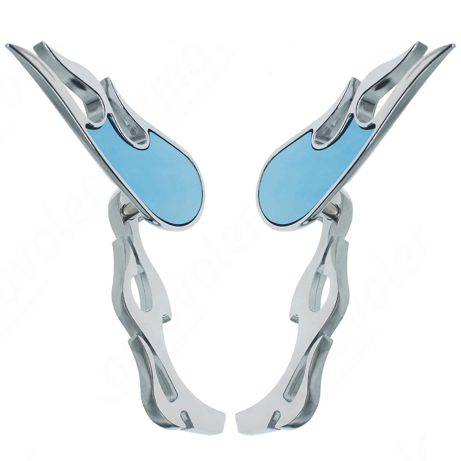 Photo 1 of Chrome Motorcycle Rearview Side Mirrors For Sportster XL 883 1200 Road King V-Rod Street Glide Electra Glide Dyna Softail 1990-2022 chrome-2