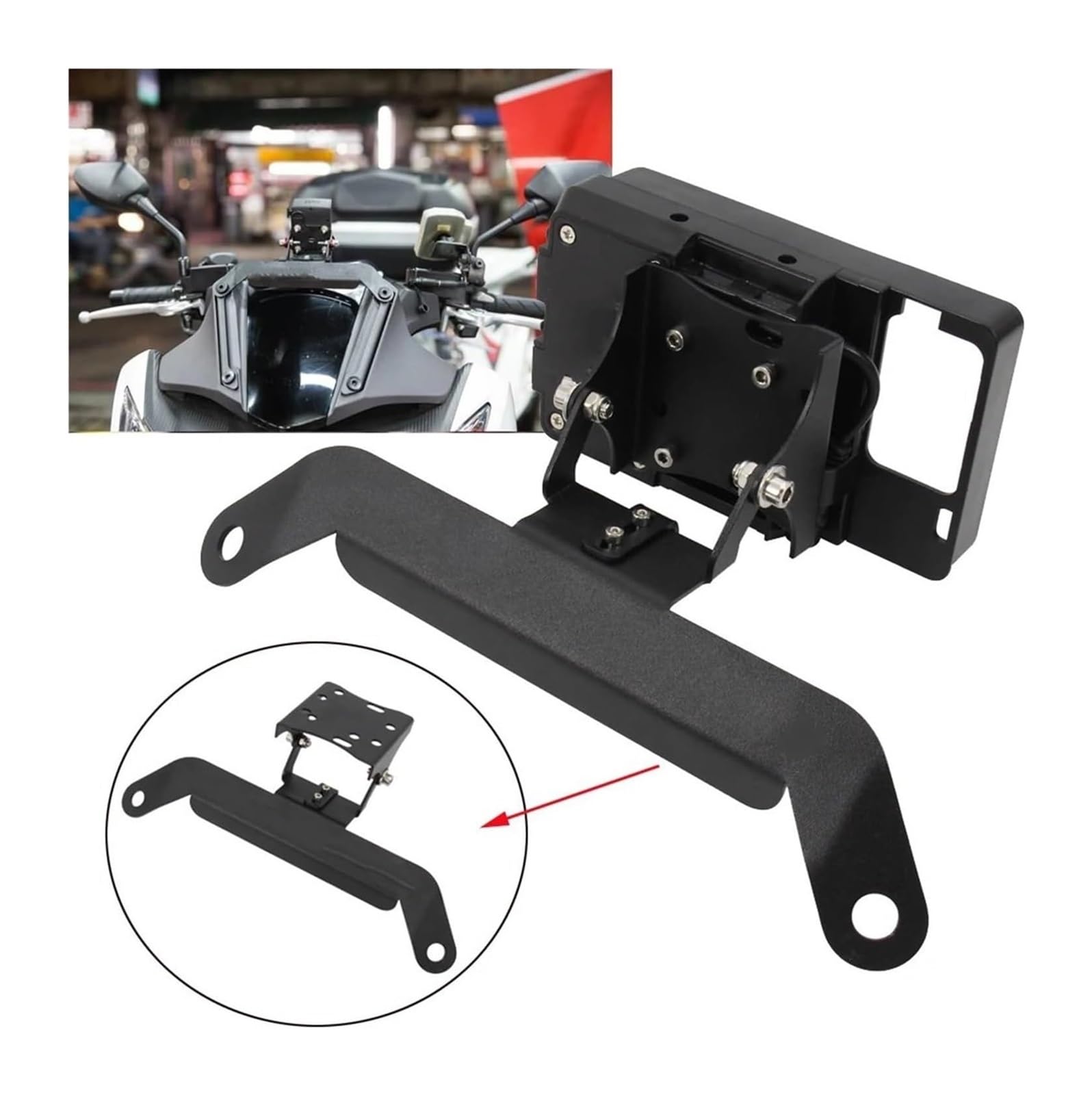 Universelle Lenkerhalterung Für NC750D Für NC750 D Für NC 750D Handy Navigation Halterung Motorrad USB Ladestation(Sets)