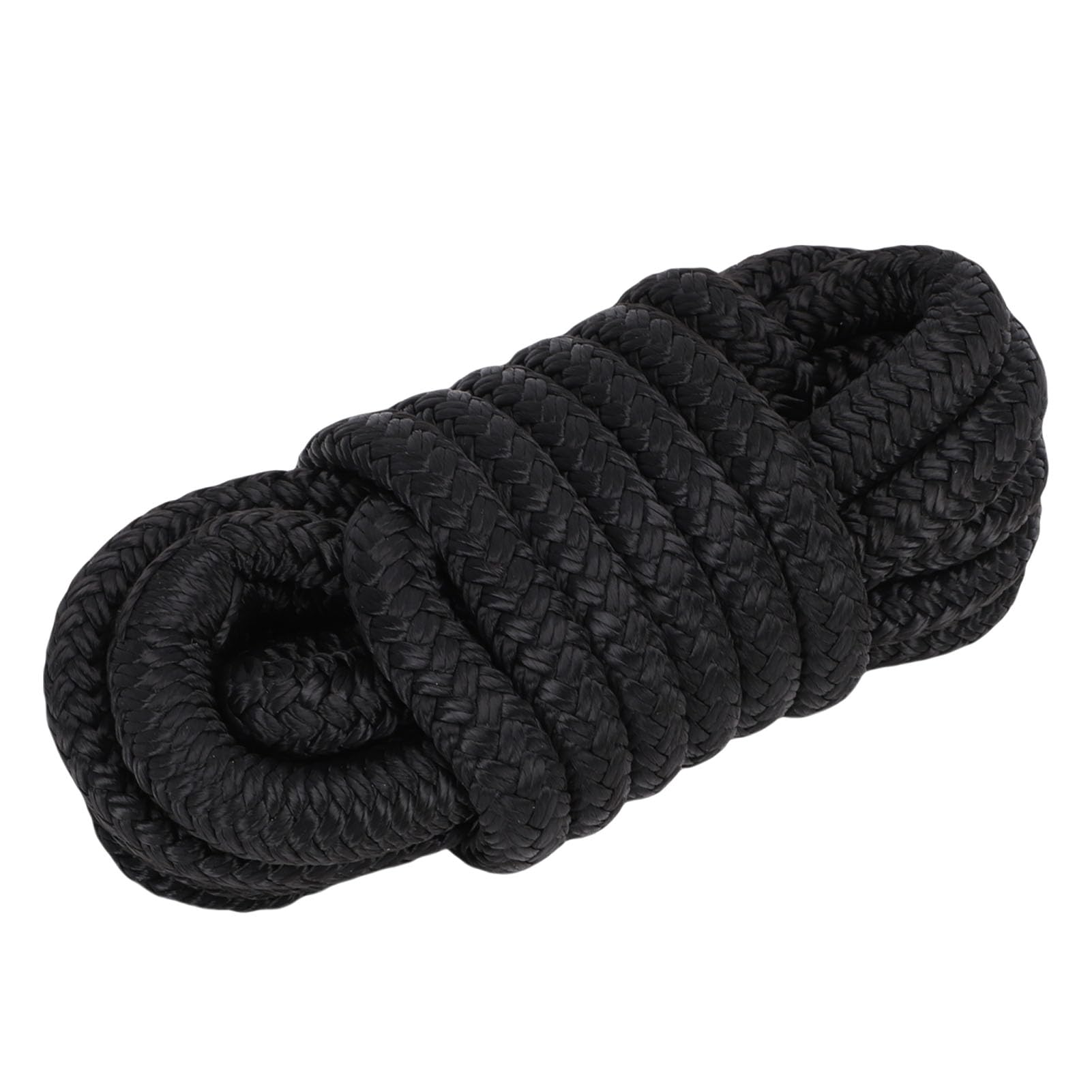 Cime di Ormeggio Marine, 1/2 Pollice, Nylon a Doppia Treccia, Corda di Attracco da 15 Piedi per la e l'Ormeggio (BLACK)
