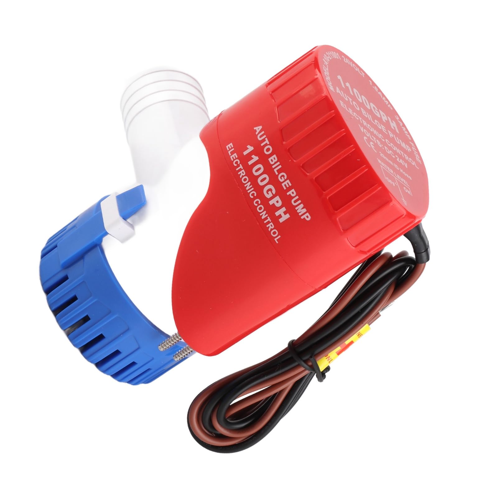 Pompa di Sentina Automatica per Barche 1100GPH, Sollevamento 4m | Pompa di sentina elettrica con interruttore ad elettrodo, materiale ABS, per yacht, camper, laghetto, serbatoio dell\'acqua