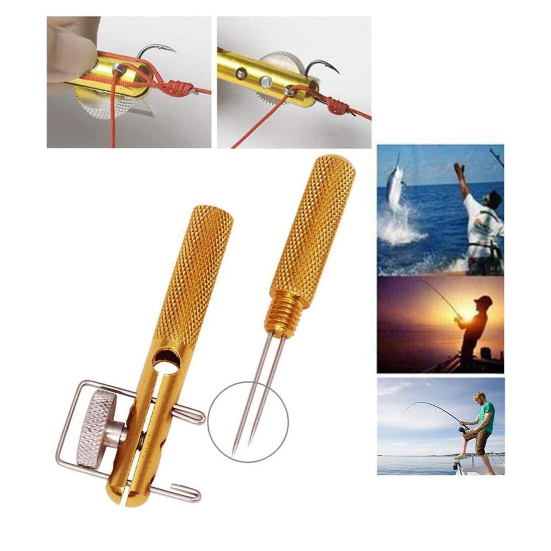 Strumento Per Nodi Da Pesca In Alluminio - Lega Leggera Per Nodi Rapidì E Loop, 11 Cm - Foto 10