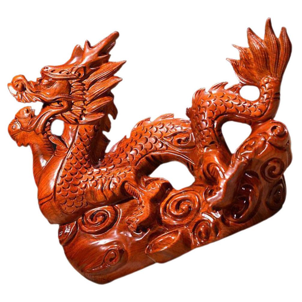 Figurine de dragon en bois chic : l'idée cadeau idéale pour sublimer un bureau moderne